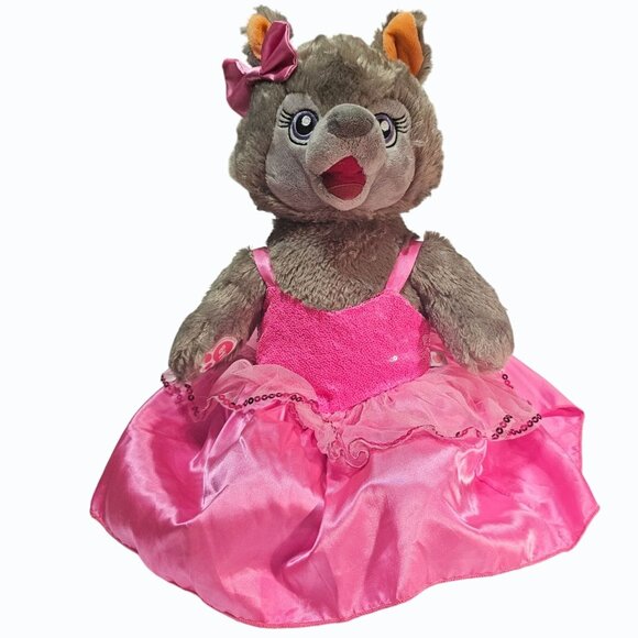 Great Wolf Lodge Story Time Fleece Blanket and 17" BAB Violet The Wolf Plush - Picture 2 of 12